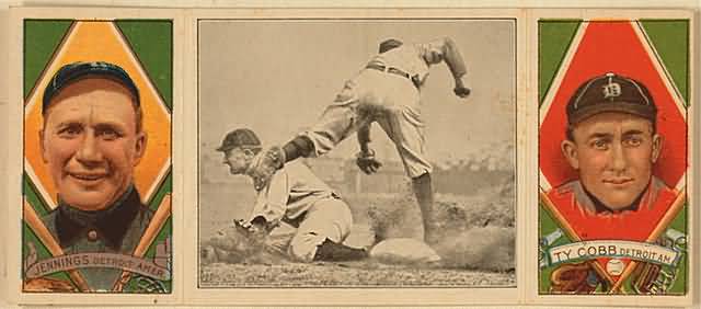 Ty Cobb Steals Third