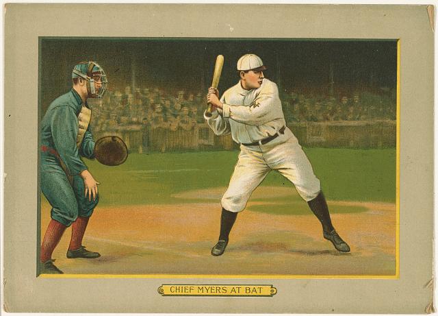 #50 Chief Meyers At Bat